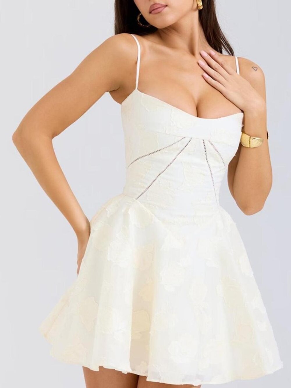 House of CB Serenita NWOT Size Small Vintage Cream